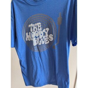 American Classics The Moody Blues Graphic T-Shirt Blue XL Rock Band Turntable